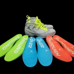 AIR Jordan 2012 Sneakers Gray with Neon Accents